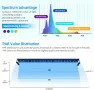 LED осветление 72 W за морски аквариум 89–107 см с контролер и таймер, за риби и коралови системи, снимка 2