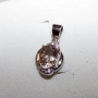 925 Сребърно колие с морганит 7х5мм, снимка 5