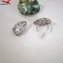 Обеци с платинено покритие 211235, снимка 2