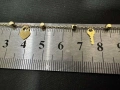 Златна гривна 14K 585 с ключ и сърце – 1,57 г – 19,5 см, снимка 6