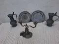 Винтидж лот от качествен калай (Pewter/Zinn) – Royal Holland, Engelszinn, маркирани, снимка 1