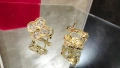 Van Cleef & Arpels VCA Gold Diamonds Vintage Alhambra Clips Clover Дамски Обеци, снимка 2