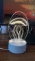 Холограмна 3D LED нощна лампа, 4W, 220V Модели:  Вариант 1: Медуза; Вариант 2: Айфеловата кула; Вари, снимка 10