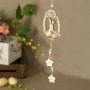 Великденска висяща дървена декорация – яйце с зайче и надпис Easter, 40см_1233672, снимка 1