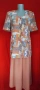 Дамски Костюм-L - XL/ Комплект- Пролет- Лято- немачкаема материя с перлени копчета, снимка 1