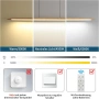 Дървена линейна висяща LED лампа Mikeru 130 см, димируема, снимка 3