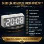 Светещ в тъмното настолен дигитален часовник електронен с термометър, снимка 6
