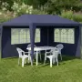 ПРОМО ! Градинска шатра павилион 3x4x2.5 м синя – Парти шатра със стени, снимка 3