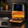 Фритюрник с горещ въздух XXL 4в1, 12L, 1800W – Фурна, грил и дехидратор, снимка 6