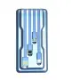 Външна батерия със соларен панел Power bank UKC 8412 10 000 Mah кабел за зареждане 4в1 Син, снимка 8