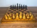 Шах с дървени фигури, снимка 1