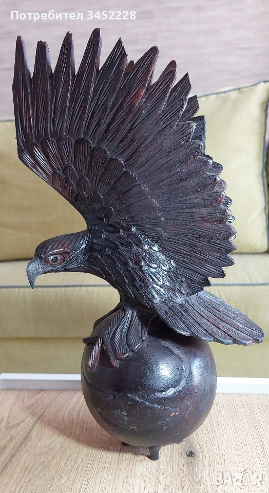 Дърворезба за ценители височина 40см , снимка 1