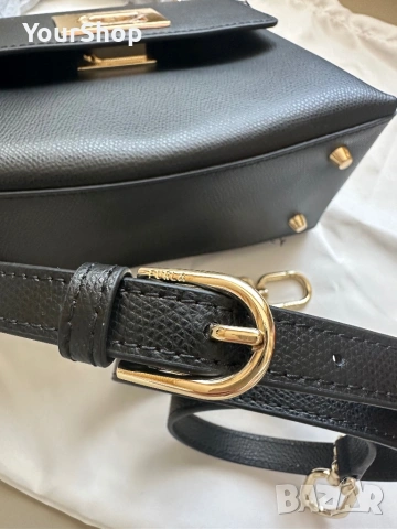 Дамска чанта Furla 1927 в черен цвят, снимка 7 - Чанти - 54061332
