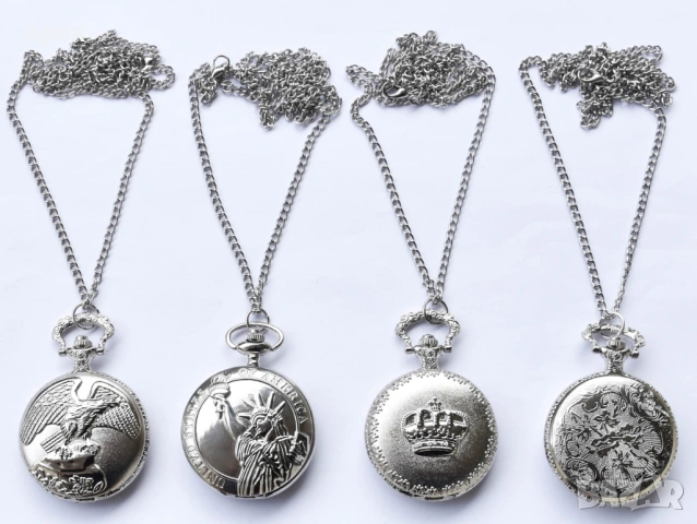 Луксозен Мъжки Джобен Часовник Верижка.Кюстек. Джобни Часовници с Верига.Ретро Часовник.Pocket Watch, снимка 3 - Джобни - 54010181