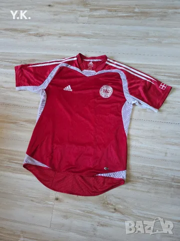 Оригинална мъжка тениска Adidas Climacool x Denmark National Football Team / Season 04-05 (Home), снимка 2 - Тениски - 55689174