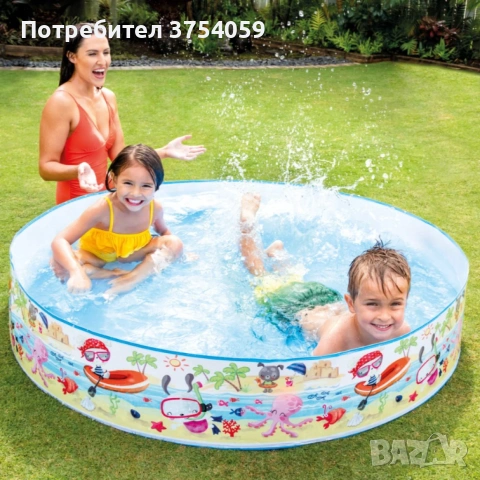 PVC Басейни I n t e x 58472NP за деца с уникални дизайни -  За летните игри и забавления!, снимка 4 - Басейни и аксесоари - 55196686