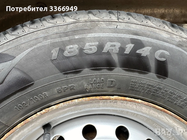 4 бр Стоманени джанти 5 1/2J х 14 H2 CB67 PCD112 ET30 dot 1221 c гуми Austone Clevanto SP-102 185R14, снимка 5 - Гуми и джанти - 54663956