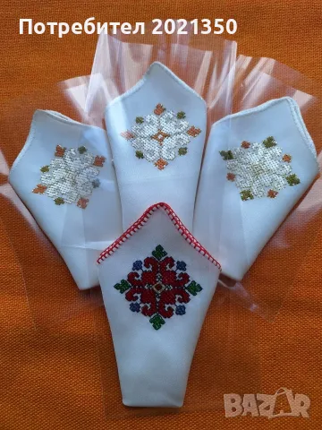 Ръчно бродирани копринени кърпички, снимка 2 - Ръчно изработени сувенири - 55664468