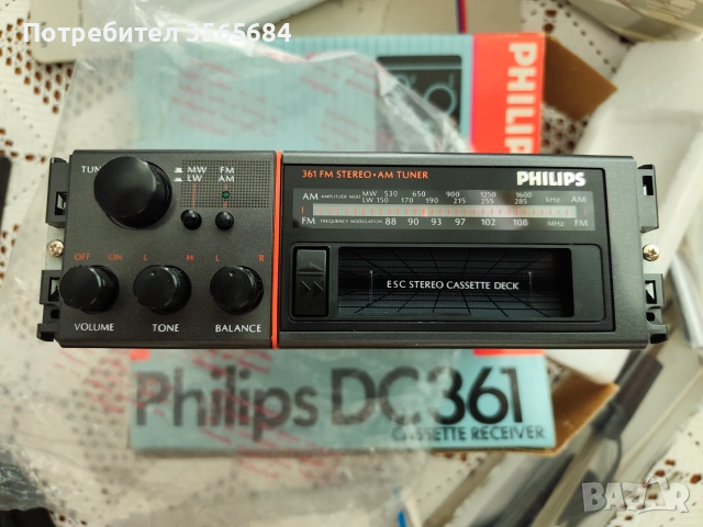 Philips DC361 cassette receiver и тонколони Konitech KT 321