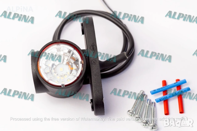 LED габарит/ Лед габаритна светлина 12/24V с 3 SMD диода, късо рамо, бял/жълт/червен, Полски-1 бр., снимка 3 - Аксесоари и консумативи - 54791162