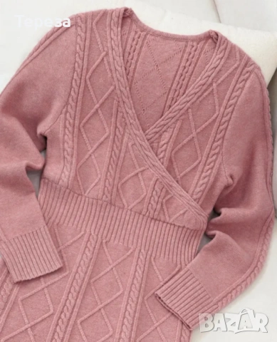 🆕️ Плетена рокля /L-XL , снимка 4 - Рокли - 54176291