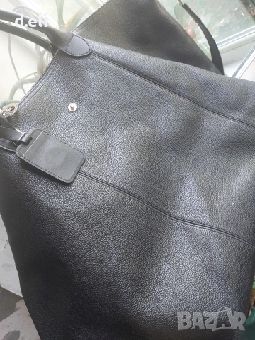 Longchamp Original 100% Кожа Страхотен голям сак, снимка 14 - Сакове - 49463627