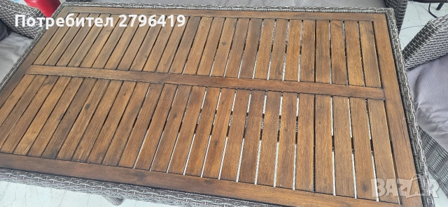 ратанов комплект, снимка 3 - Градински мебели, декорация  - 54611383