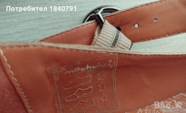 Moshulu (flats) летни пантофки/балерини – естествен велур, бежови, №40, снимка 9 - Дамски ежедневни обувки - 55112303