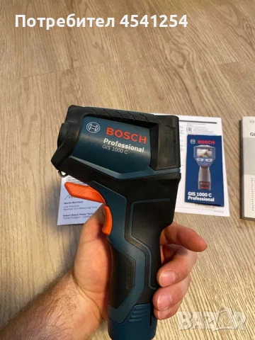 Продава се ТЕРМОДЕТЕКТОР BOSCH PROFESSIONAL GIS 1000 C , ново състояние (не е използвано), снимка 5 - Измервателни инструменти - 54645216