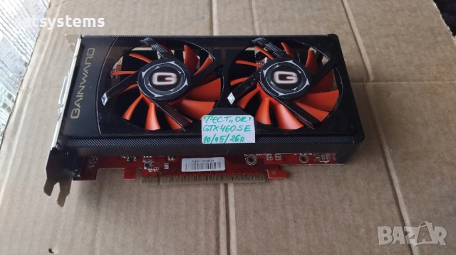 Видео карта NVidia GeForce Gainward GTX460 SE 1024MB GDDR5 256bit PCI-E, снимка 5 - Видеокарти - 54492794