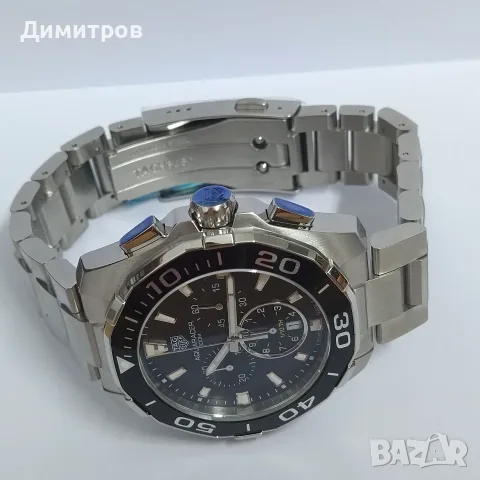 НОВ Tag Hauer Aquaracer, 300м, кутия+документи, Chrono, снимка 9 - Мъжки - 55681624