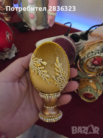 Великденски ръчно изработени яйца, снимка 4 - Декорация за дома - 54117747