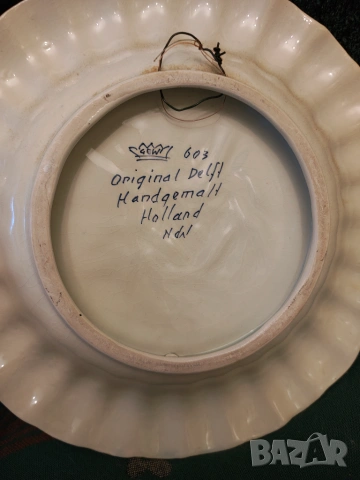 Delft оригинална порцеланова чиния за стена , снимка 5 - Декорация за дома - 55002771