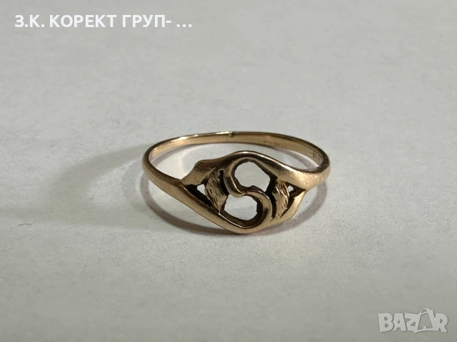 Златен дамски пръстен 14K – 1,59 гр., размер 56