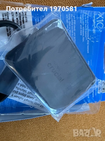 Crucial X10 4TB External Portable SSD Drive - Up to 2100MB/s, USB-C 3.2 Gen2,, снимка 4 - Твърди дискове - 55067466