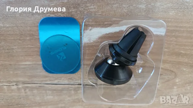 Магнитна стойка за телефон за кола, черна, въртене на 360 градуса, алуминиева сплав, марка Floveme, снимка 3 - Аксесоари и консумативи - 55506931