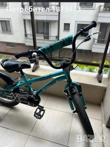 Детски велосипед Byox 18’’ зелено, снимка 3 - Велосипеди - 54574234