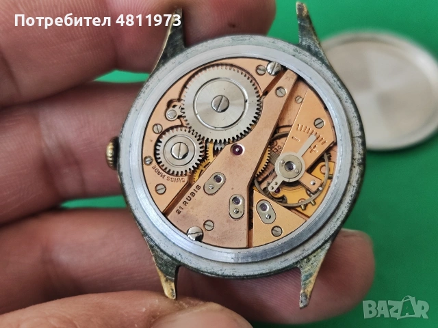 Механичен часовник Ratatau 21 rubis cal. 1130, снимка 7 - Мъжки - 54666971