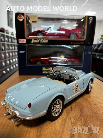 BBURAGO колекционерски модел Lancia Aurelia B24 Spider Mile Miglia 1:18 мащаб 54.76 лв. / 28 €, снимка 2 - Колекции - 54625267