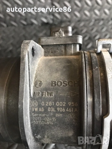 Дебитомер Bosch за Audi A3 2.0 TDI (2013) 0281002956 03L906461A, снимка 2 - Части - 54724765
