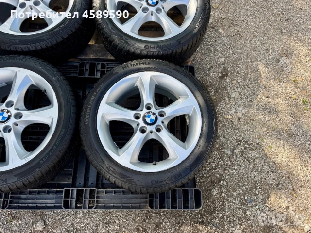 Алуминиеви джанти 17цола 5x120 + НОВИ ГУМИ DOT2625 Kumho за BMW X3,X4,E87,E60,F20,E90,F22, снимка 4 - Гуми и джанти - 54768548