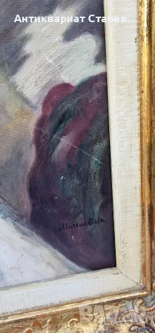 🎨✨ ВПЕЧАТЛЯВАЩ ЖЕНСКИ ПОРТРЕТ – МАСЛЕНА ЖИВОПИС В БОГАТА РАМКА В БАРОКОВ СТИЛ ✨🎨, снимка 7 - Антикварни и старинни предмети - 55304497