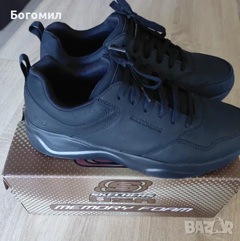 Нови мъжки обувки skechers от естествена кожа, снимка 3 - Спортни обувки - 55388155