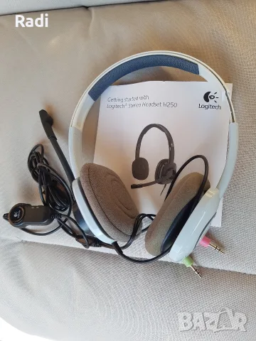Нови кабелни стерео слушалки с микрофон Logitech Stereo Headset H250