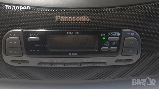 Panasonic RX-ES50 стерео радиокасетофон със CD плейър , снимка 6 - Радиокасетофони, транзистори - 54692142