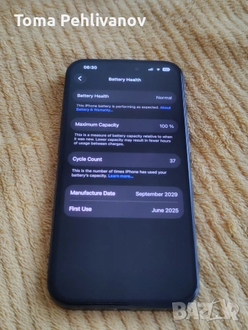 iPhone 15 Pro 256/100% BH + гаранция , снимка 4 - Apple iPhone - 54814284