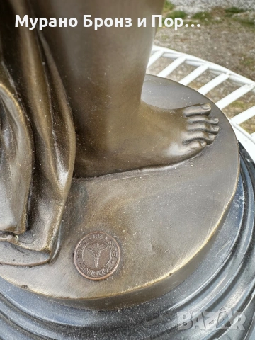 Масивен бронз (30 кг) – Чифт големи статуетки A. Carrier-Belleuse, 74 см, снимка 4 - Антикварни и старинни предмети - 53983891