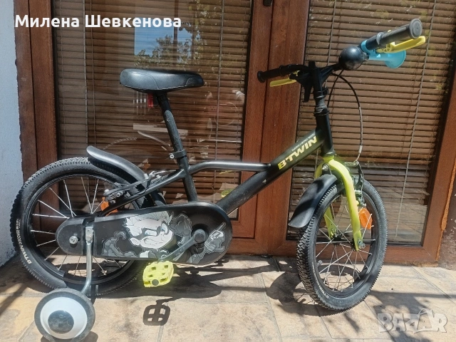 Детски велосипед B'Twin Dark Hero 500, снимка 6 - Детски велосипеди, триколки и коли - 55241112