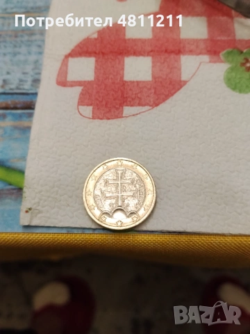 Рядка монета от 1 евро , снимка 2 - Нумизматика и бонистика - 54347373