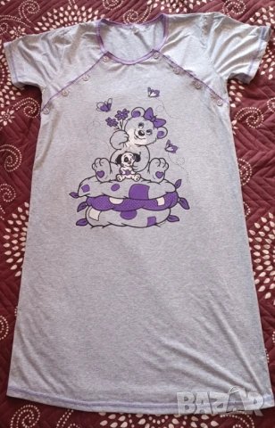 Нощница за кърмачки с къс ръкав 